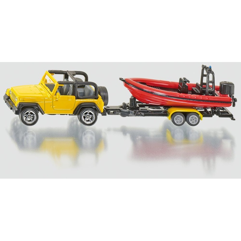 Siku - Jeep W/ Trailer & Boat