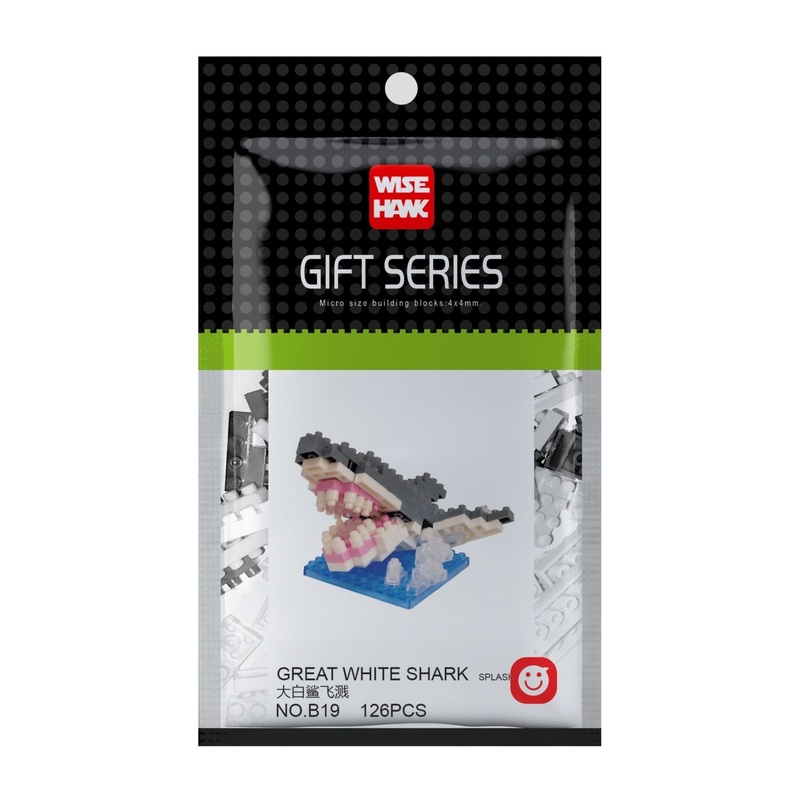 Wisehawk - Great White Shark Micro Block (126pcs)