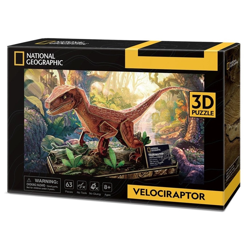 Cubic Fun - Nat Geo - Velociraptor (63pcs) (3D)