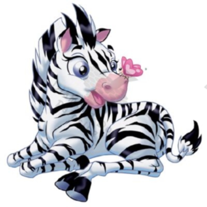Diamond-Dot - DDP023 - Cute Zebra (18x18) Full Framed