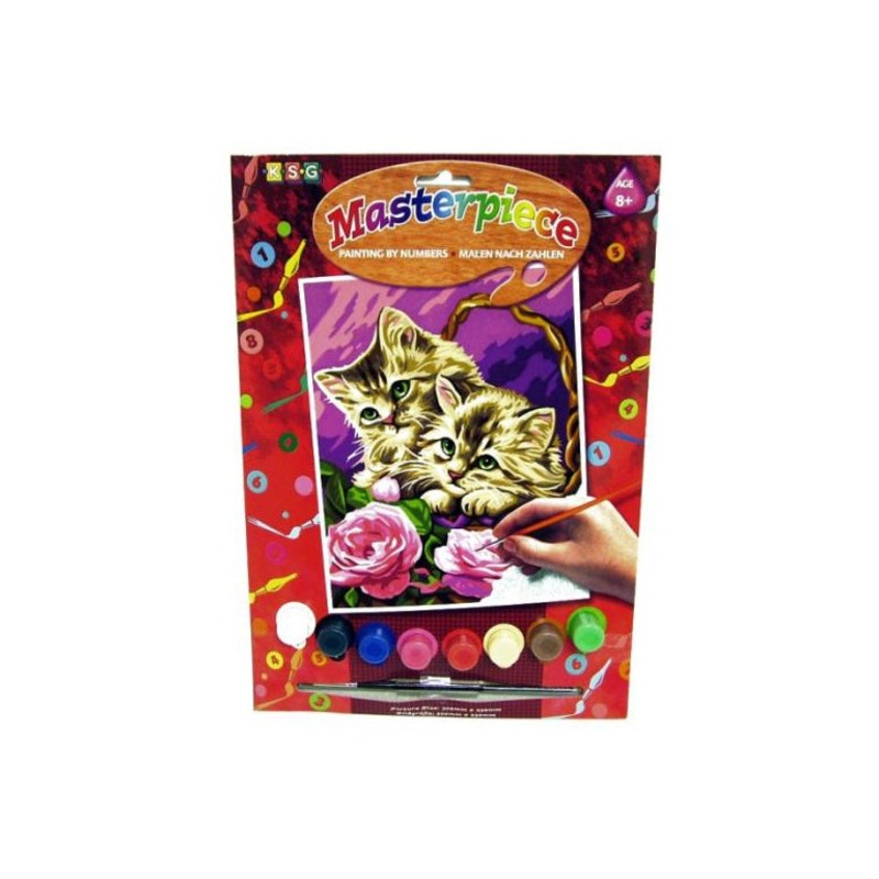 KSG - Paint By Numbers Junior - Floral Kittens