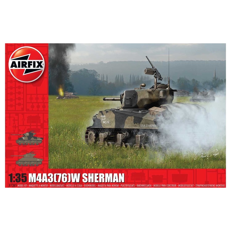 Airfix 1/35 M4A3(76)W Battle of the Bulge Sherman
