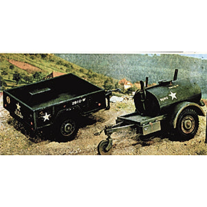 Italeri 1/35 250 GAL.S TANK TRAILER - M101 CARGO TRAILER 229