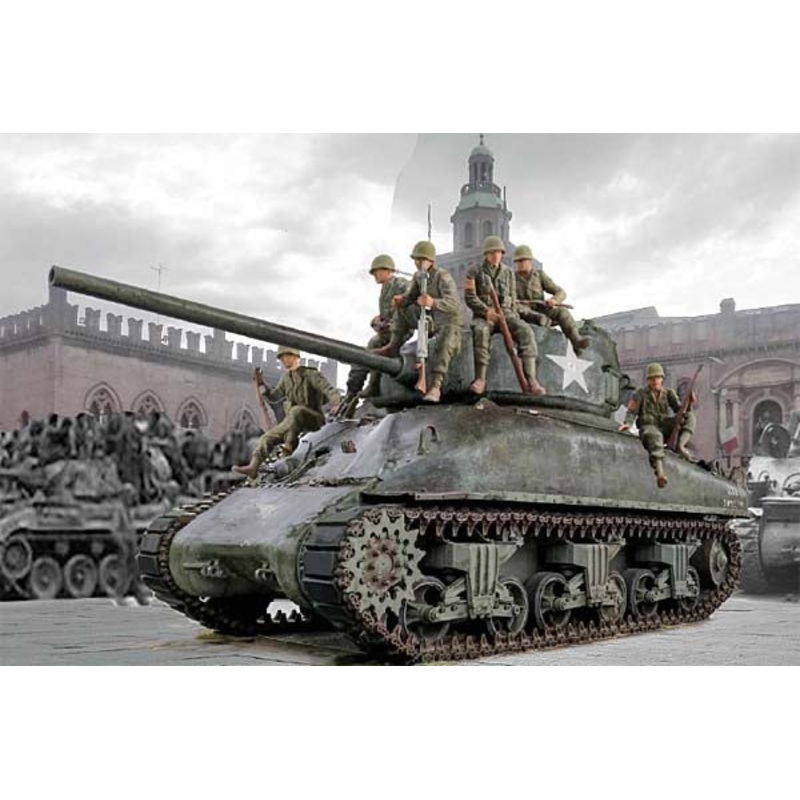 Italeri 1/35 M4A1 Sherman with U.S Infantry 6568