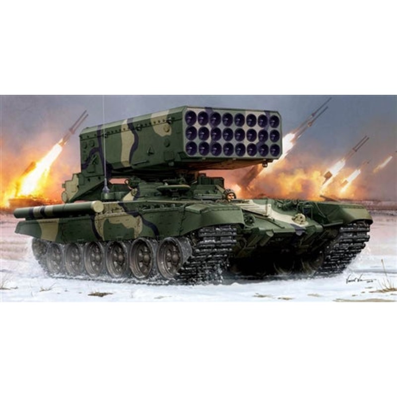 Russian TOS-1 24-Barrel Multiple Rocket Launcher 1:35