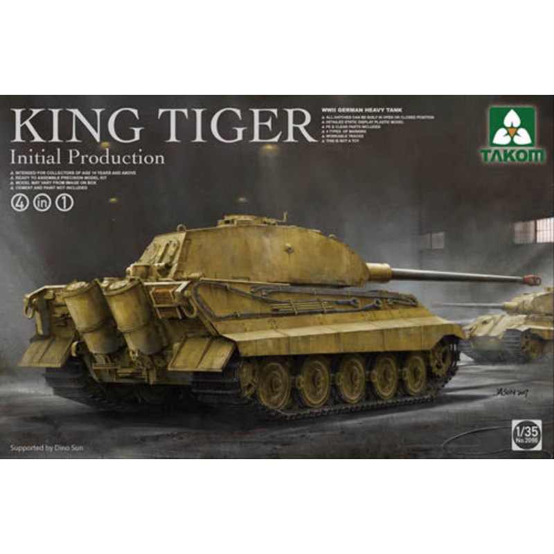 Takom 1/35 German Heavy Tank King Tiger Initial Production 4 in 1 02096