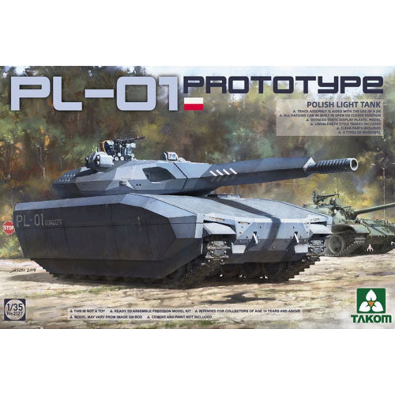 Takom 1/35 Polish PL-01 Prototype Light Tank 02127