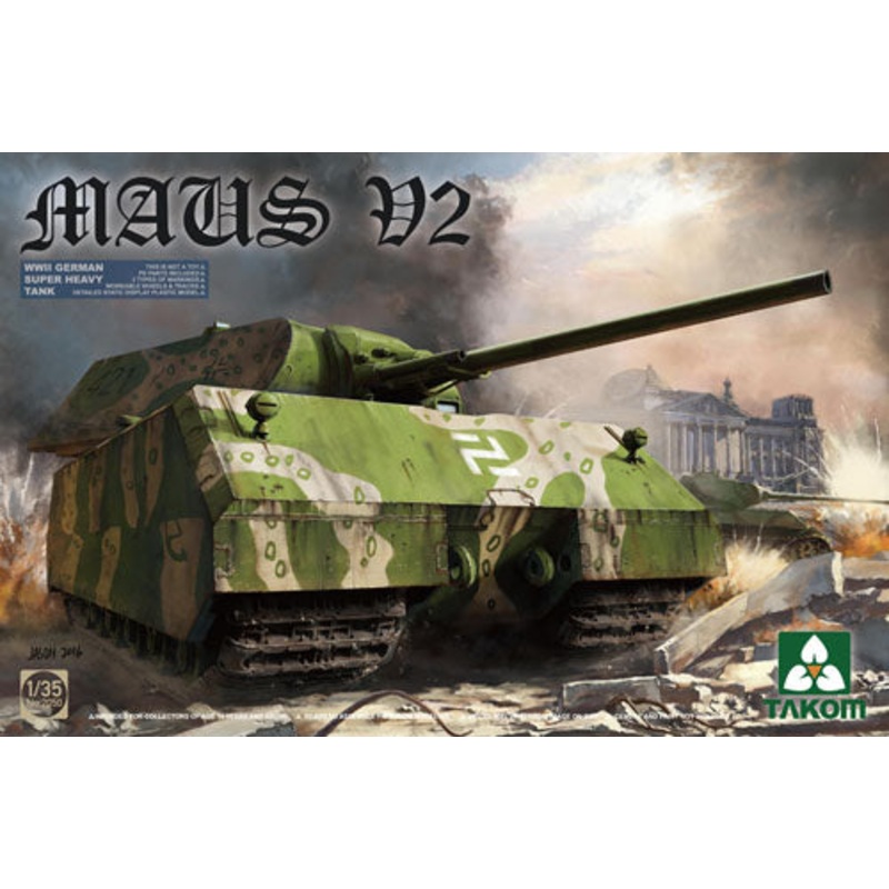 Takom 1/35 WWII German Super Heavy Tank Maus V2 02050