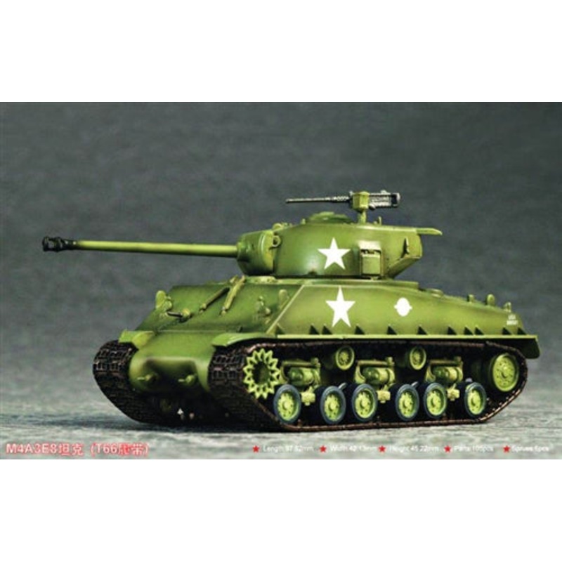 Trumpeter 1/72 M4A3E8 Tank (T66 Track) 07225