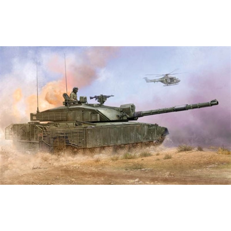 Trumpeter Challenger 2 with anti-HEAT fence 1:35 Kit