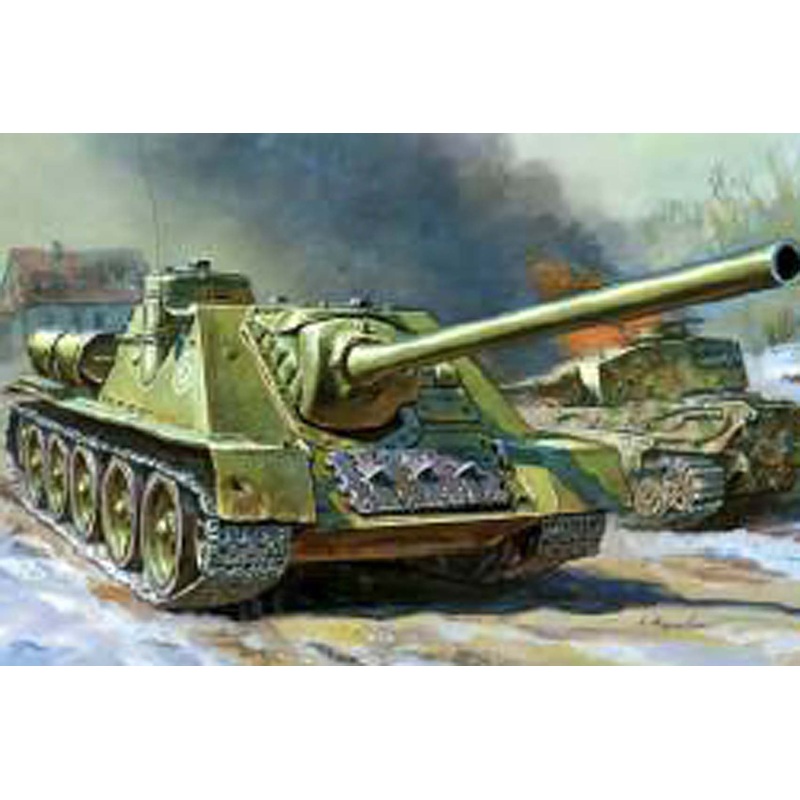 Zvezda 1/100 SELF PROPELLED GUN SU-100 6211