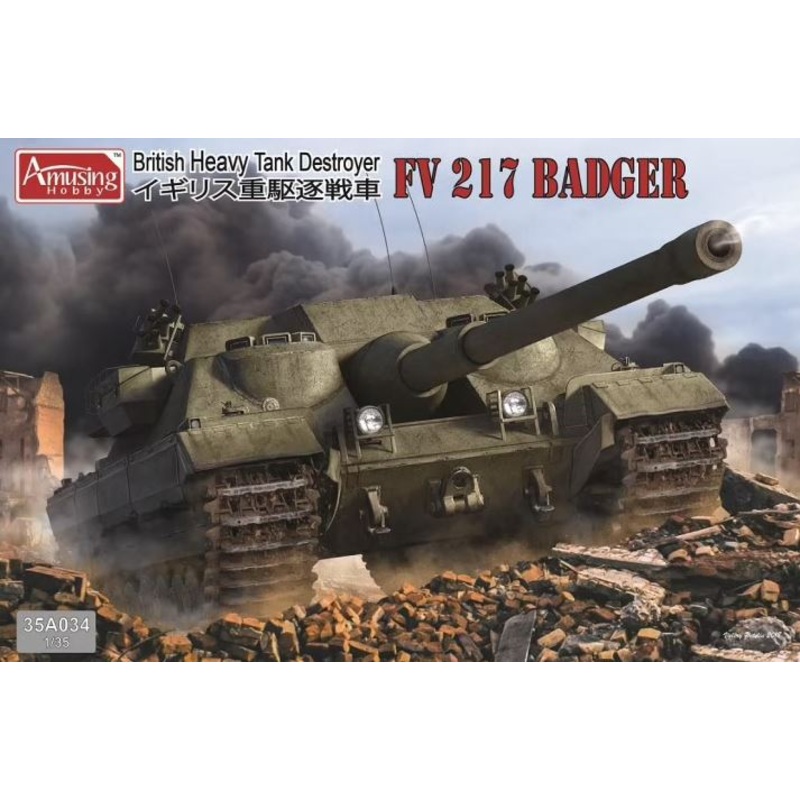 Amusing Hobby 1/35 FV 217 Badger British Heavy Tank Destroyer 35A034