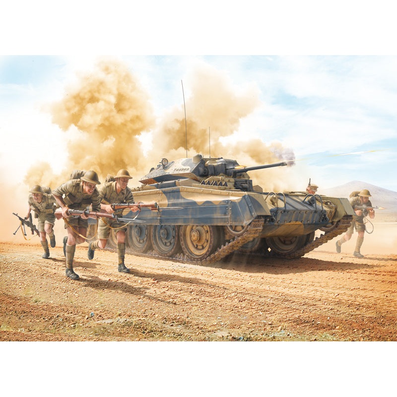 Italeri 1/35 Crusader Mk. II with 8th Army Infantry IT6579