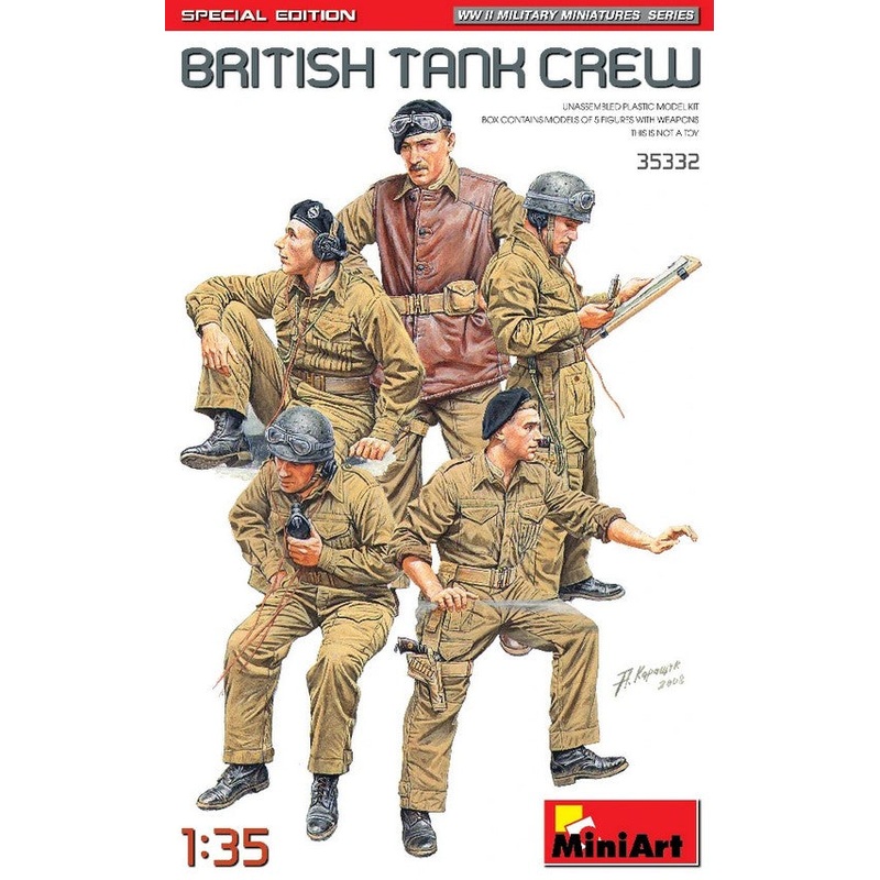 Miniart 1/35 British Tank Crew. NW Europe - Special Edition 35332