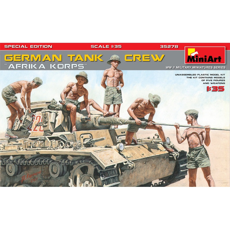 MiniArt 1/35 GERMAN TANK CREW ?Afrika Korps? SPECIAL EDITION