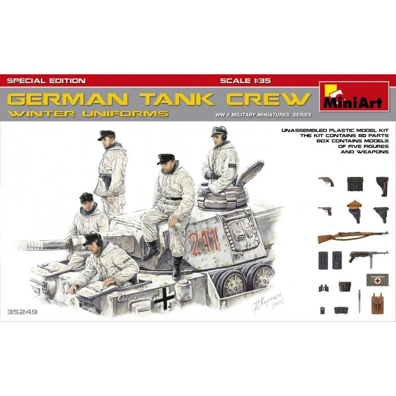 MiniArt 1/35 German Tank Crew in Winter Uniform Special Edition 35249