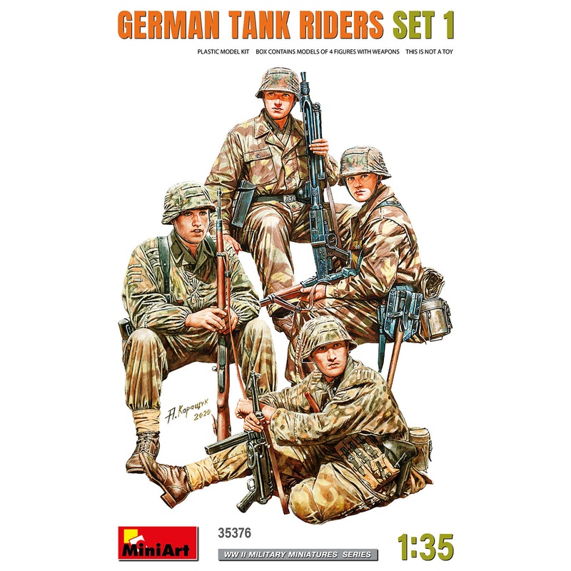 MiniArt 1/35 German Tank Riders (Set 1) 35376
