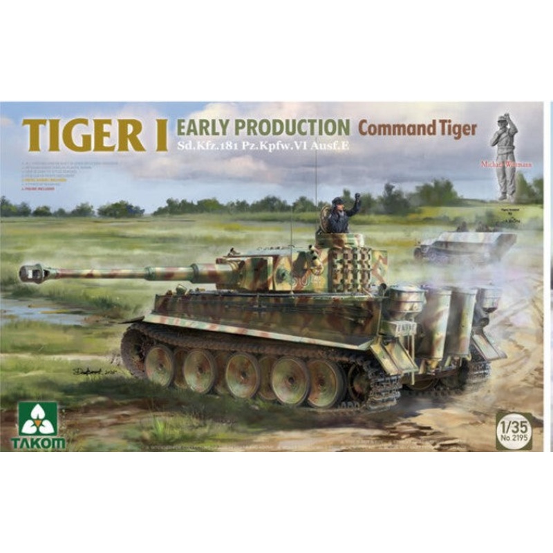 Takom 1/35 Tiger I (Early Command Tiger) Sd.Kfz.267/268 Kit 2195