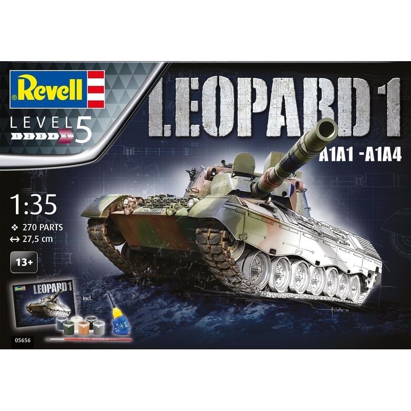Revell 1/35 Leopard 1 A1A1/A1A4 Gift Set with paints 05656