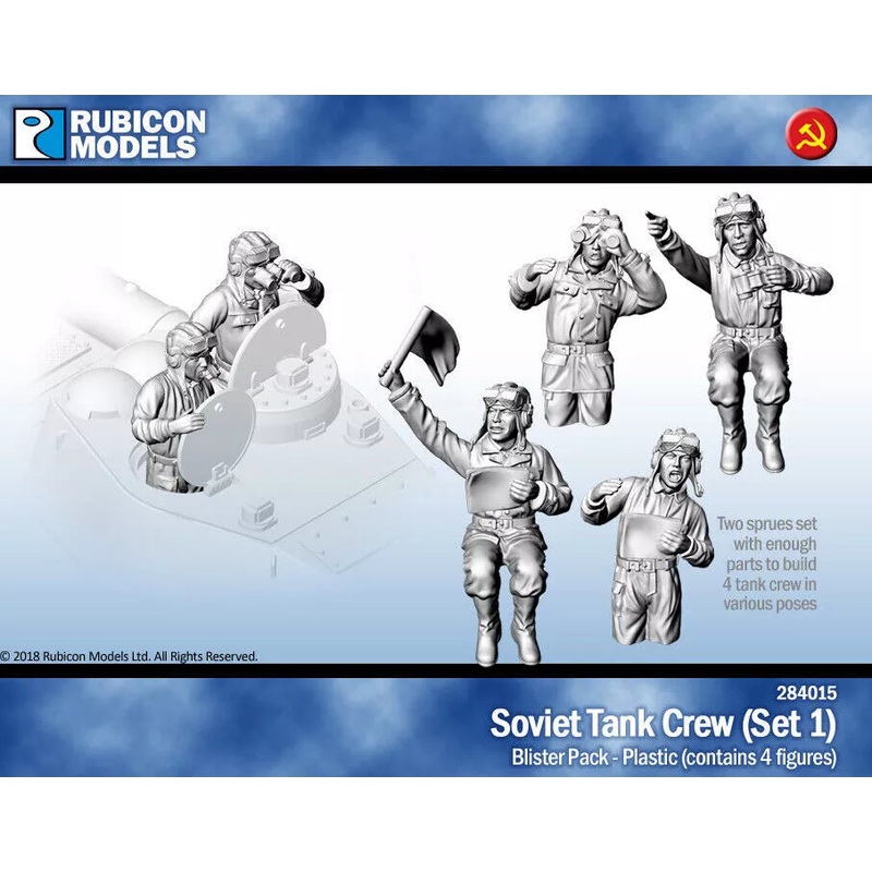 Rubicon Models 1/56 Soviet Tank Crew Figures - WWII