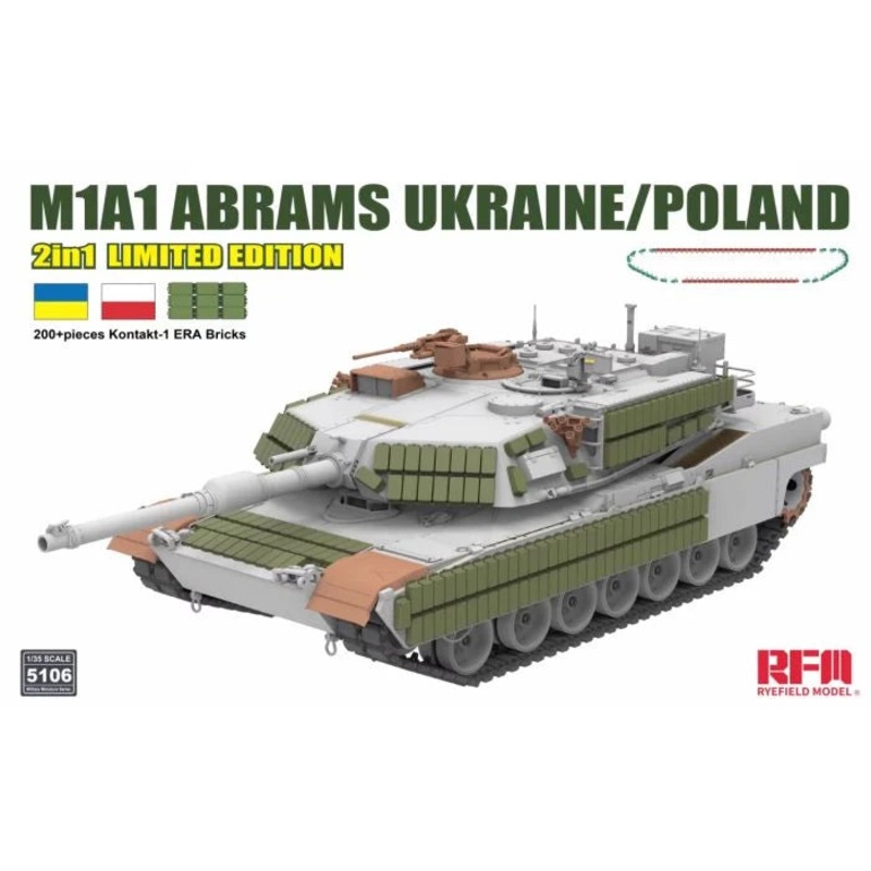 Ryefield Models 1/35 M1A1 Abrams Ukraine/Poland kit RM5106