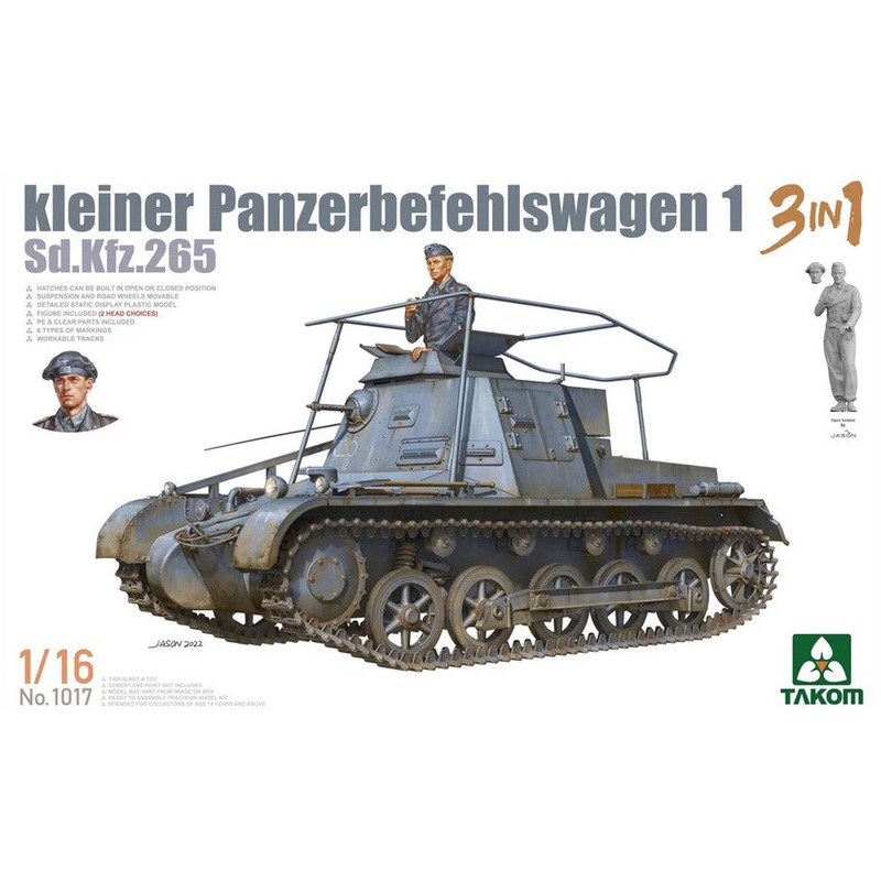 Takom 1/16 Takom kleiner panzerbefehlswagen 1 sd.Kfz.265 01017