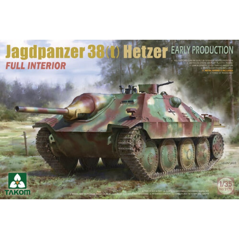 Takom 1/35 Jagdpanzer 38 (t) Hetzer (Early Production) Kit 2170X