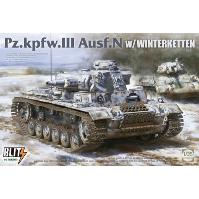 Takom 1/35 Pz.kpfw.III Ausf.N with winterketten Kit 02175