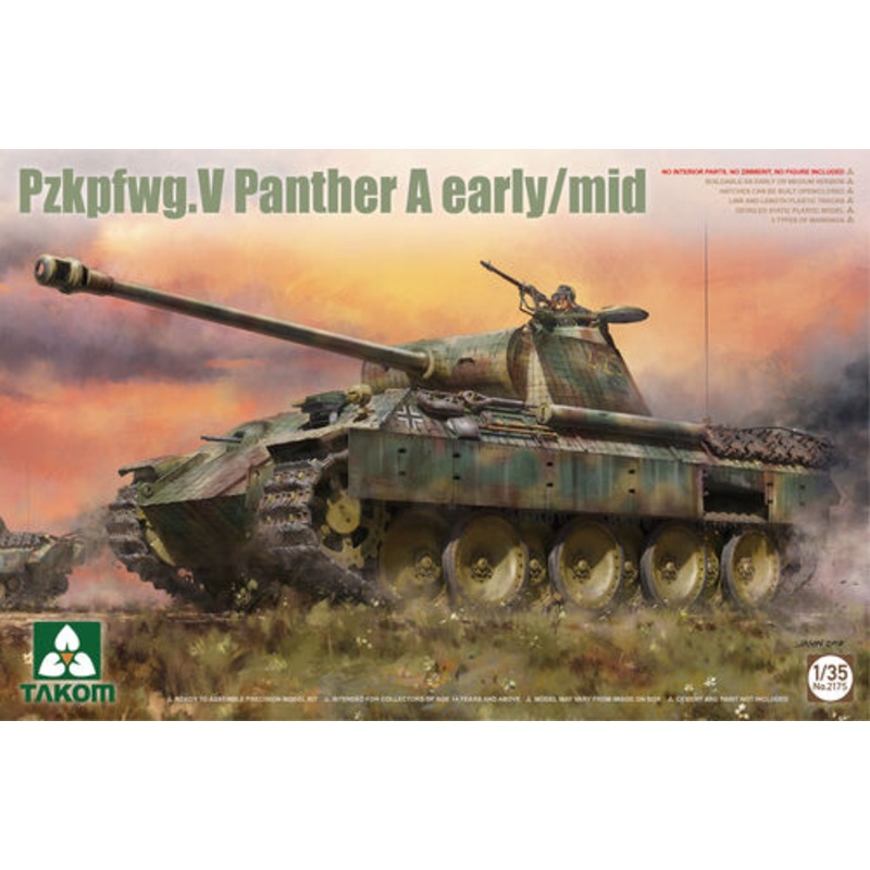 Takom 1/35 Pzkpfwg.V Panther A early/mid Kit 2175