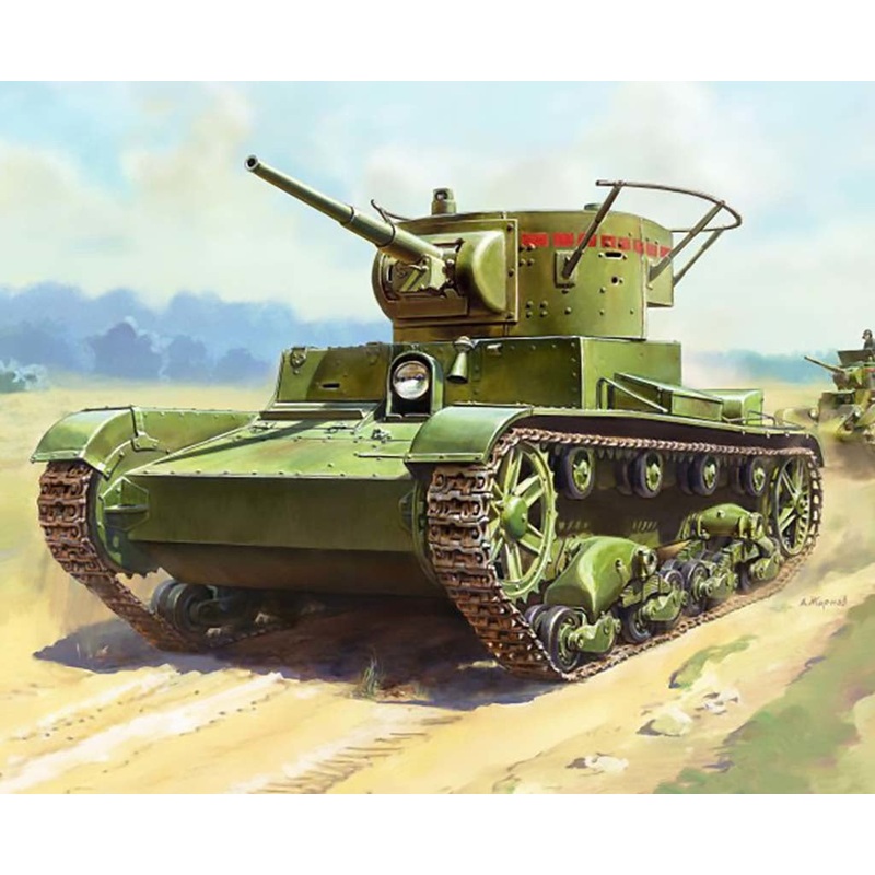 ZVEZDA Soviet T-26 Tank  Re Release 1/35