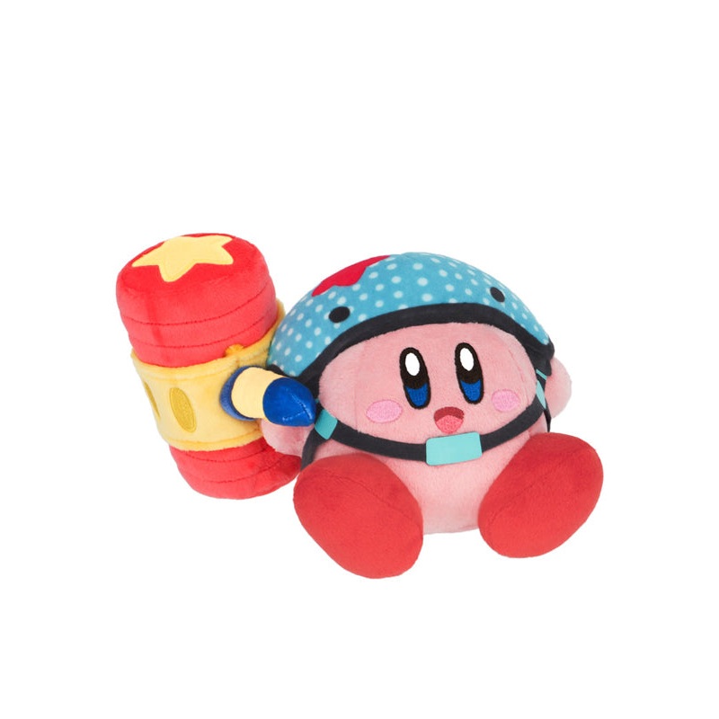 Kirby and the Forgotten Land Sanei-boeki Plush Toy Hammer Kirby (S Size)