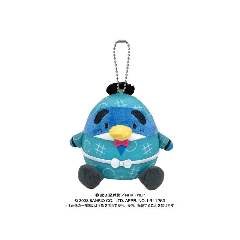 Nintama Rantaro Bandai Namco Nui x Sanrio Characters Purinui Plush Mascot Shinbei x Tuxedosam