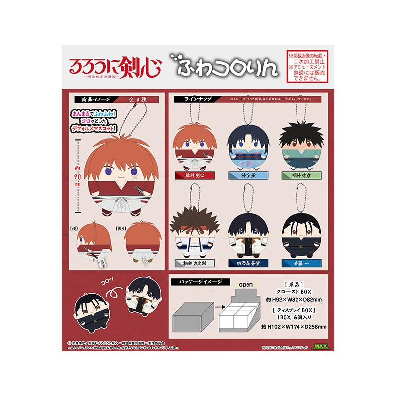 Rurouni Kenshin: Meiji Swordsman Romantic Story Max Limited KS-01 Fuwakororin (1 Random)
