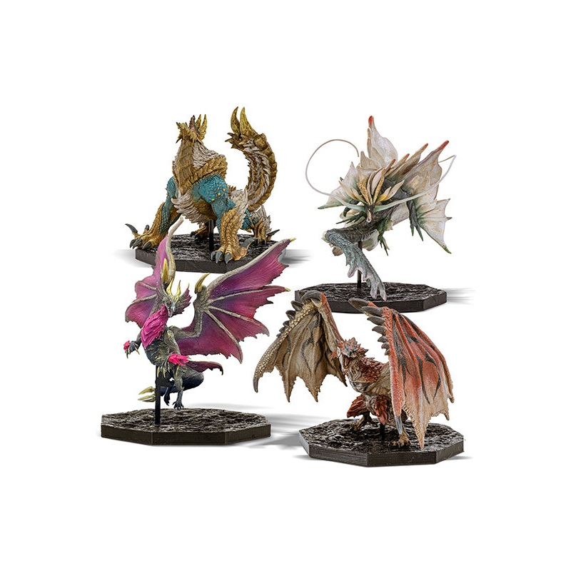 Monster Hunter CAPCOM CFigure Builder Cube 4 Set Box (Rathalos / Zinogre / Malzeno / Amatsu)