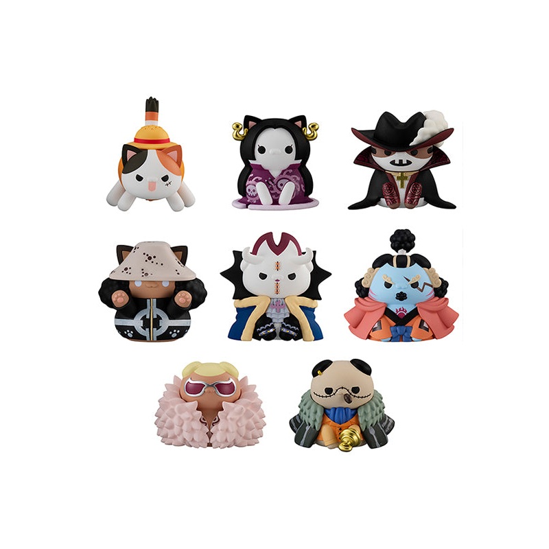 ONE PIECE MEGAHOUSE MEGA CAT PROJECT Nyan Piece Nya-n! Luffy and Seven Warlords of The Sea (1 Random Blind)