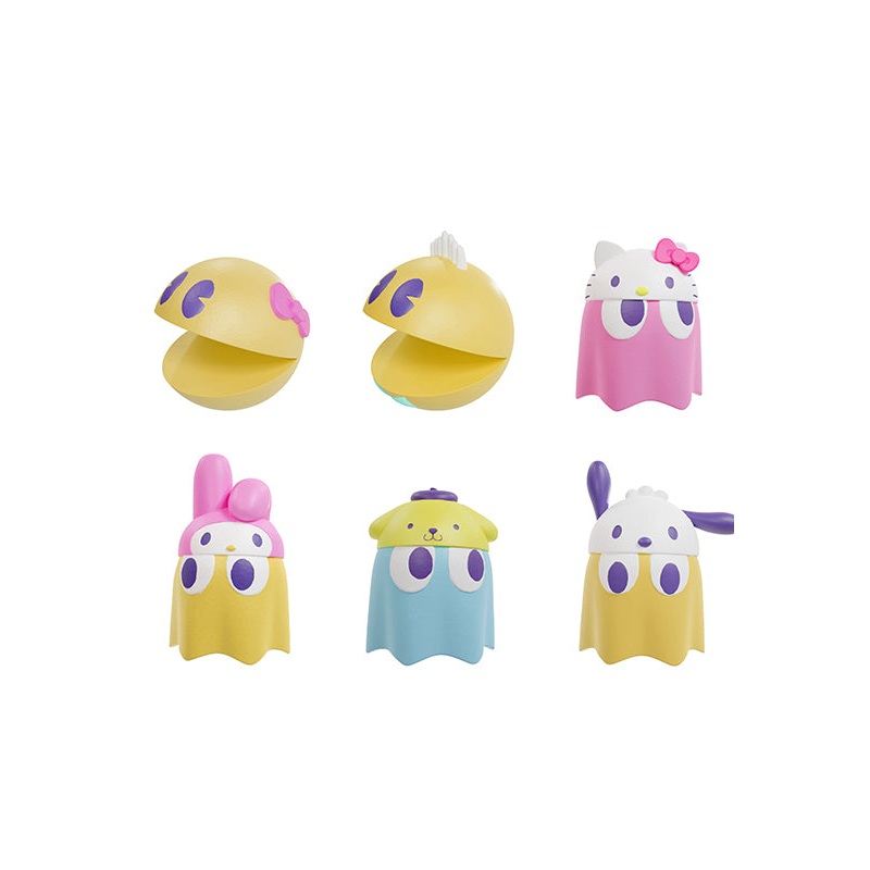 Pac-Man x Sanrio Characters Megahouse Chibi Collect Figure Vol.1(1 Random)