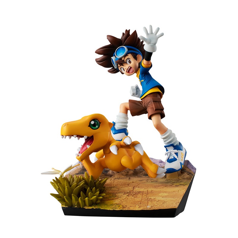 DIGIMON ADVENTURE MEGAHOUSE GEM YAGAMI TAIICHI & AGUMON Ver.20th anniversary