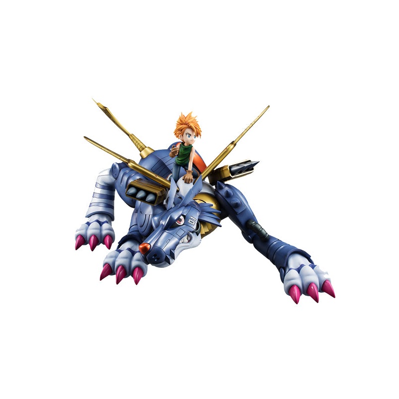 DIGIMON MEGAHOUSE GEM SERIES METAL GARURUMON & ISHIDA YAMATO