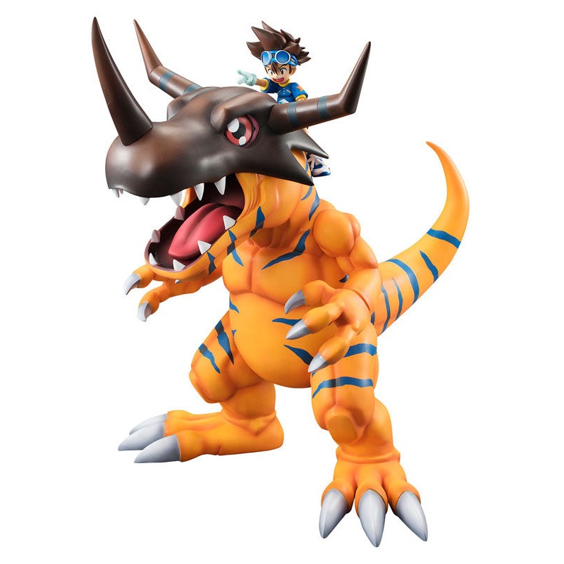 DIGIMON MEGAHOUSE GEM SERIES DIGIMON GREYMON & YAGAMI TAICHI