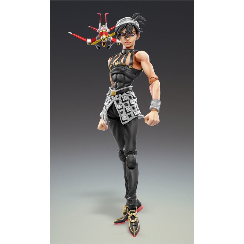 JoJo's Bizarre Adventure -Part V- Medicos Entertainment Super Action Statue Narancia Ghirga & Aerosmith Ver. Black