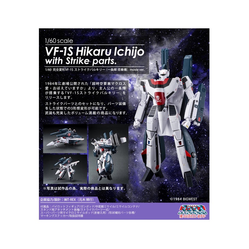 Macross: Do You Remember Love? ARCADIA 1/60 Perfect Trance VF-1S Strike Valkyrie Ichijyo Hikaru Model Movie Ver.
