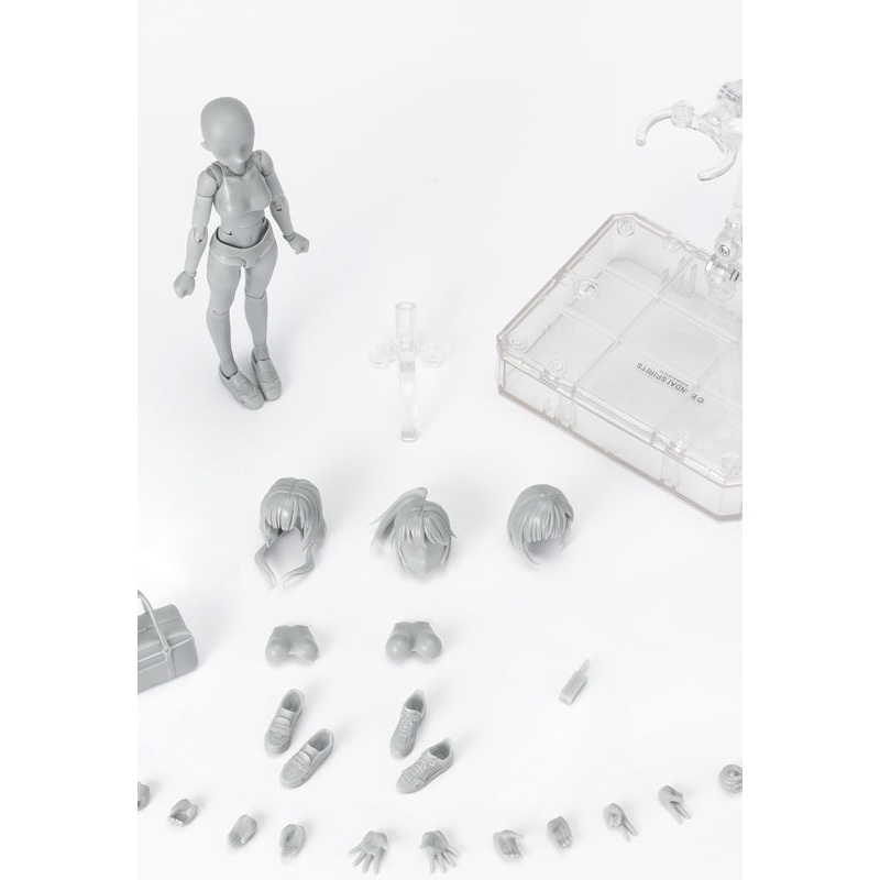 Bandai S.H.Figuarts Body-chan -School Life- Edition DX Set (Gray Color Ver.)(JP)