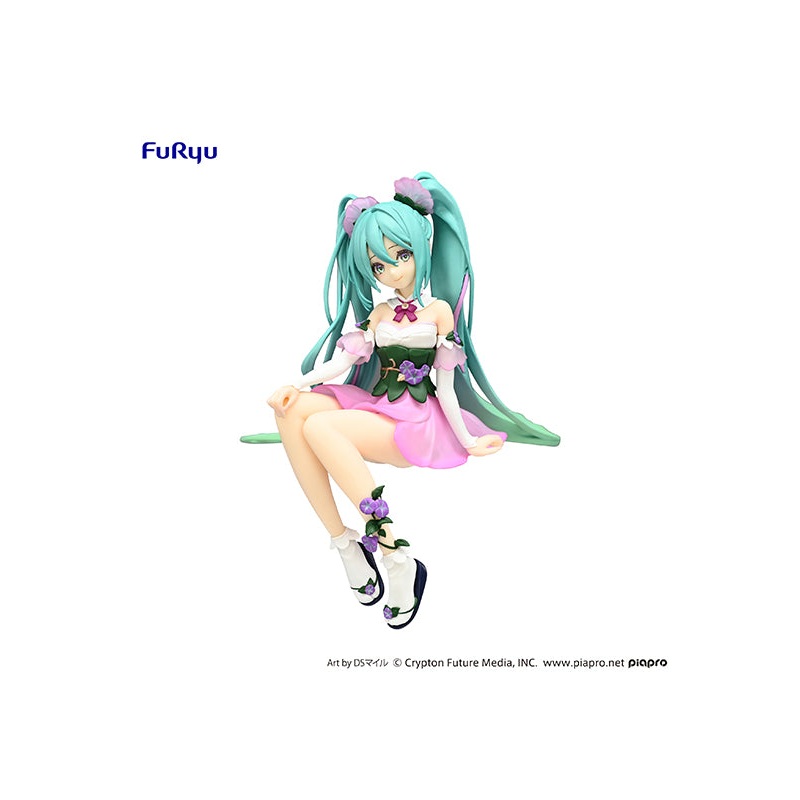Hatsune Miku FuRyu Noodle Stopper Figure Flower Fairy Morning Glory Pink Color ver.