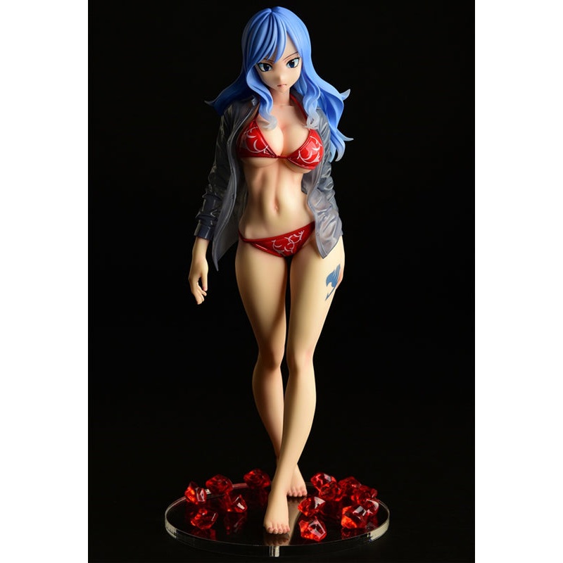 Fairy Tail ORCATOYS Juvia Lockser Gravure Style Red Bikini!! Wet See-through Shirt SP