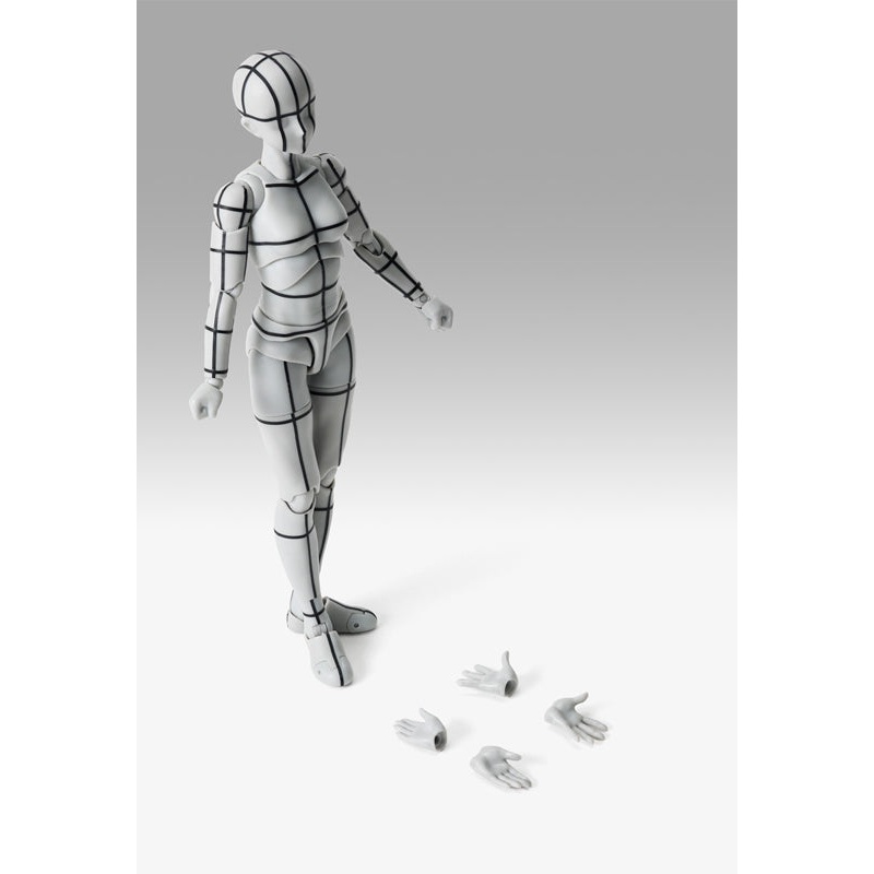 Bandai S.H.Figuarts Body-chan -Sports- Edition -Wire Frame- (Gray Color Ver.)