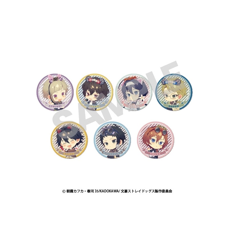 Bungo Stray Dogs DMM.com Trading Chibi Chara Can Badge Fuji-Q Highland(1 Random)