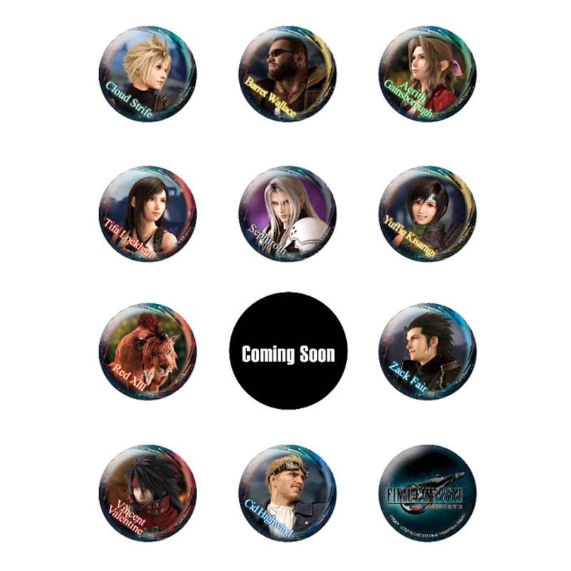 Final Fantasy VII Rebirth Square Enix Can Badge Collection (1 Random)