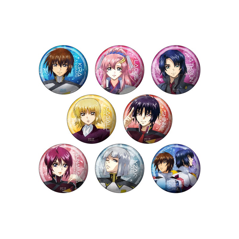 Gundam Mobile Suit SEED Freedom Plex Wet Color Series Can Badge(1 Ramdom)