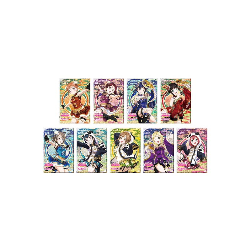 Love Live! School Idol Festival Bushiroad Creative Square Hologram Can Badge Collection Aqours China Dress Ver.
