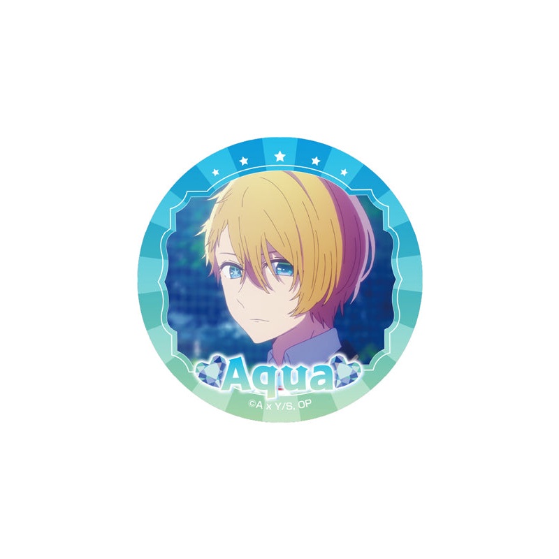 Oshi no Ko eyeup Glitter Can Badge Aqua
